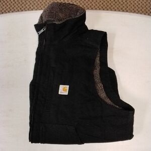 Carhartt Mens  Black Sherpa-Lined Vest